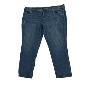 JCPenney Straight Leg Plus Size Distressed Jeans Size 24W Women’s